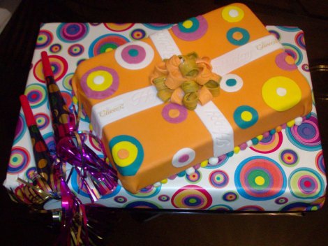 Gift Package Cake
